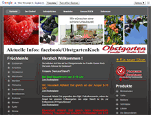 Tablet Screenshot of obstgartenkoch.at